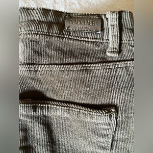 Like new, worn 1x, Black label corduroy skinny jeans from boutique in San Diego.
